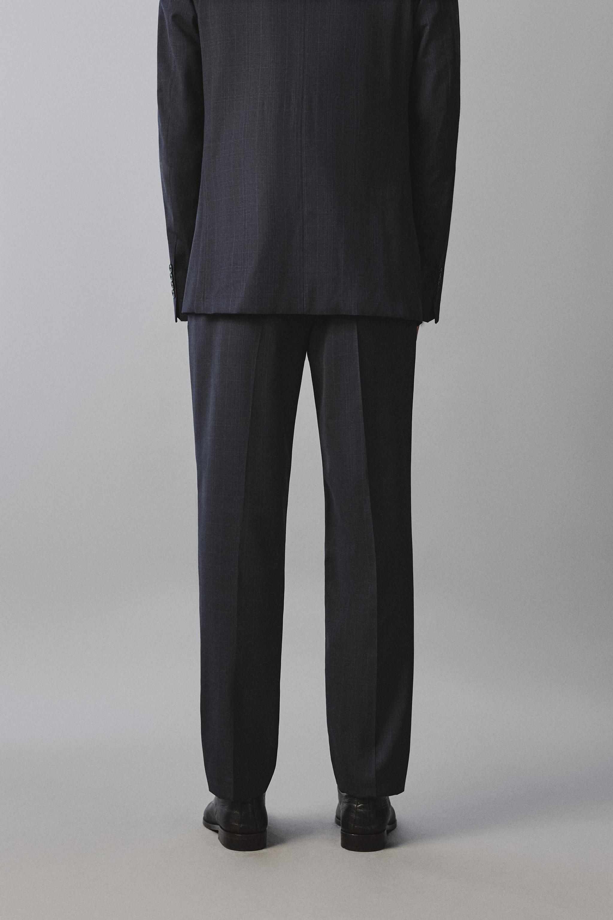 REGULAR FIT PLAID SUIT PANTS
